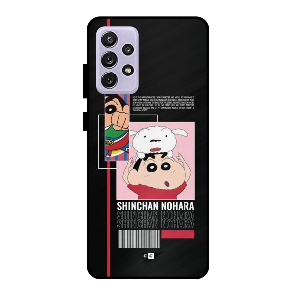 Shinchan Nohara Metal Back Case for Galaxy A72