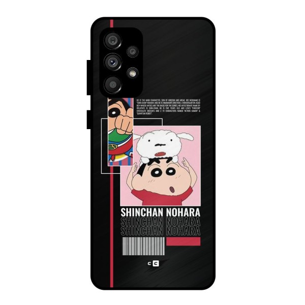 Shinchan Nohara Metal Back Case for Galaxy A73 5G