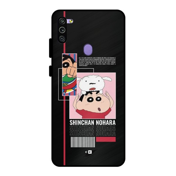 Shinchan Nohara Metal Back Case for Galaxy M11