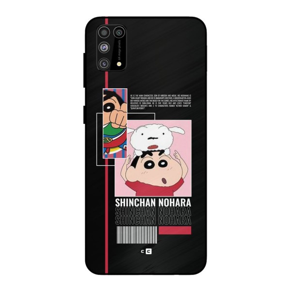 Shinchan Nohara Metal Back Case for Galaxy M31