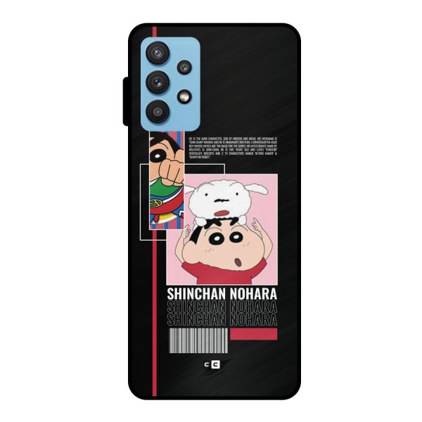 Shinchan Nohara Metal Back Case for Galaxy M32 5G