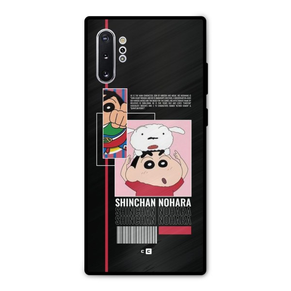 Shinchan Nohara Metal Back Case for Galaxy Note 10 Plus