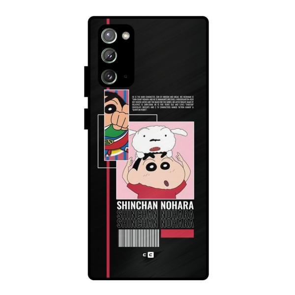 Shinchan Nohara Metal Back Case for Galaxy Note 20