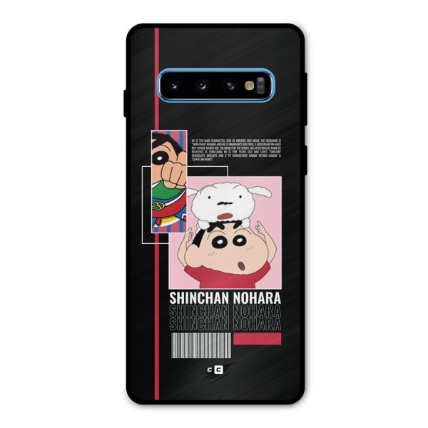 Shinchan Nohara Metal Back Case for Galaxy S10