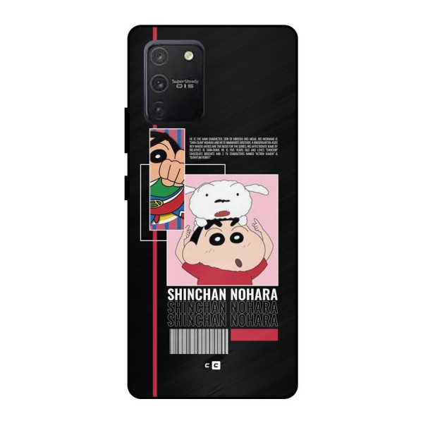 Shinchan Nohara Metal Back Case for Galaxy S10 Lite