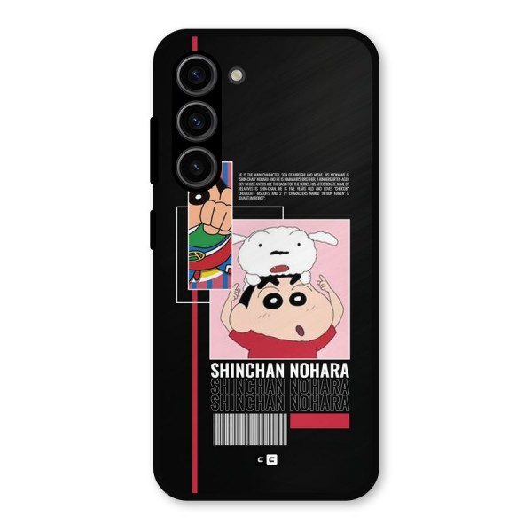 Shinchan Nohara Metal Back Case for Galaxy S23