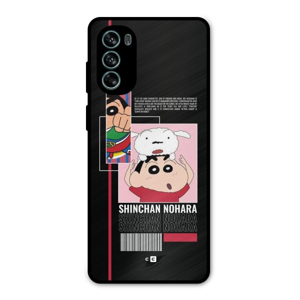 Shinchan Nohara Metal Back Case for Moto G62