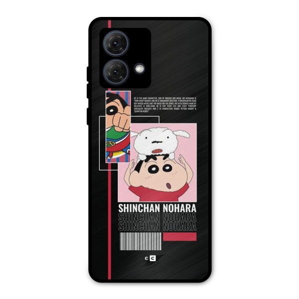 Shinchan Nohara Metal Back Case for Moto G84