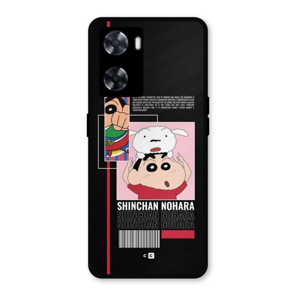 Shinchan Nohara Metal Back Case for Oppo A77