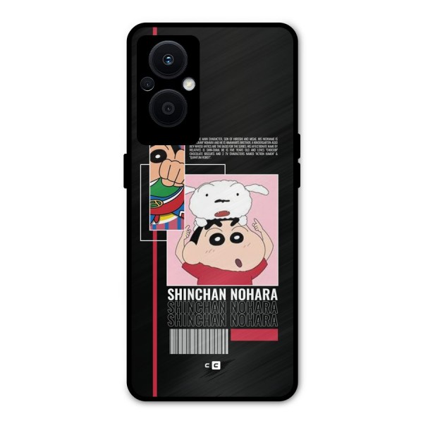 Shinchan Nohara Metal Back Case for Oppo F21s Pro 5G