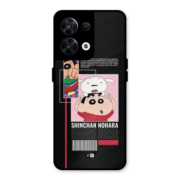 Shinchan Nohara Metal Back Case for Oppo Reno8 5G