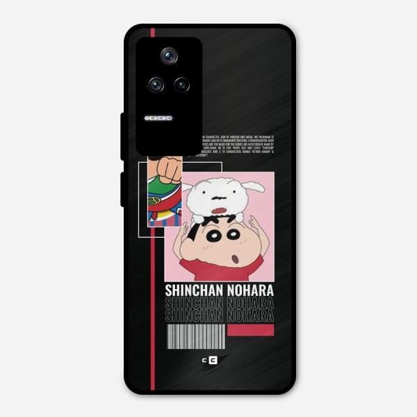 Shinchan Nohara Metal Back Case for Poco F4 5G