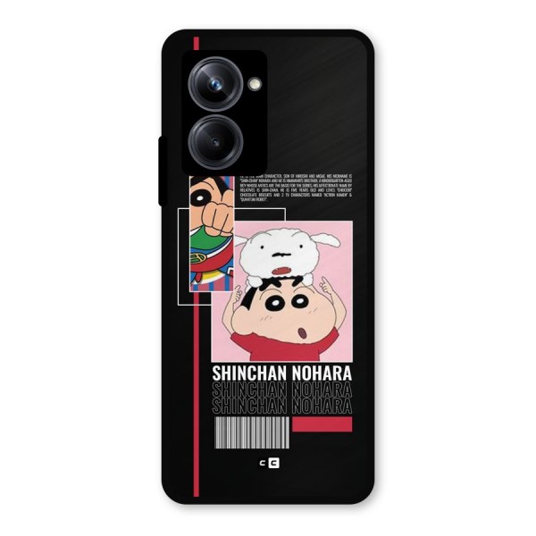 Shinchan Nohara Metal Back Case for Realme 10 Pro