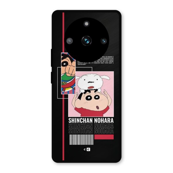 Shinchan Nohara Metal Back Case for Realme 11 Pro