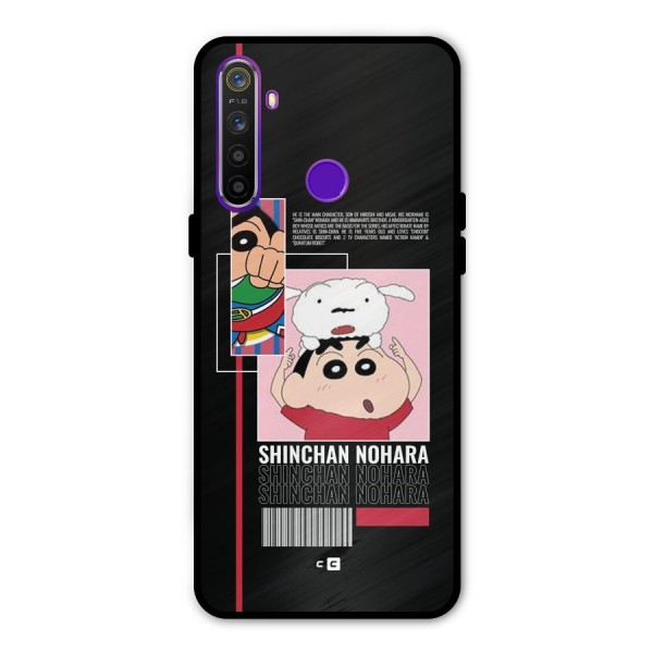 Shinchan Nohara Metal Back Case for Realme 5i