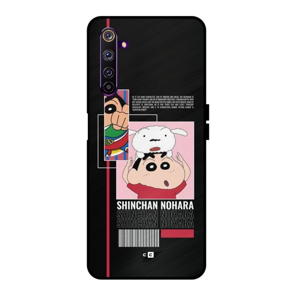 Shinchan Nohara Metal Back Case for Realme 6 Pro