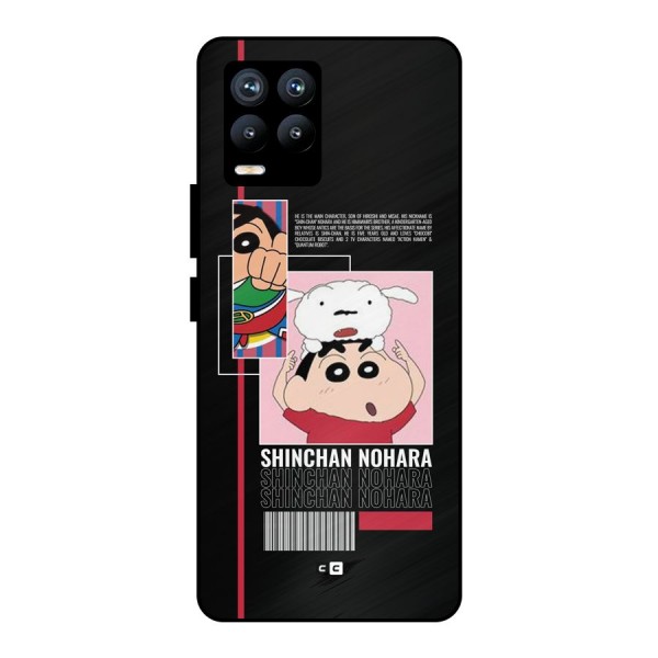 Shinchan Nohara Metal Back Case for Realme 8