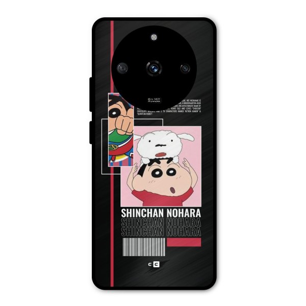 Shinchan Nohara Metal Back Case for Realme Narzo 60 5G