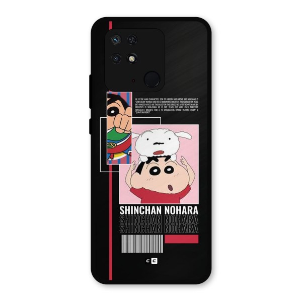 Shinchan Nohara Metal Back Case for Redmi 10