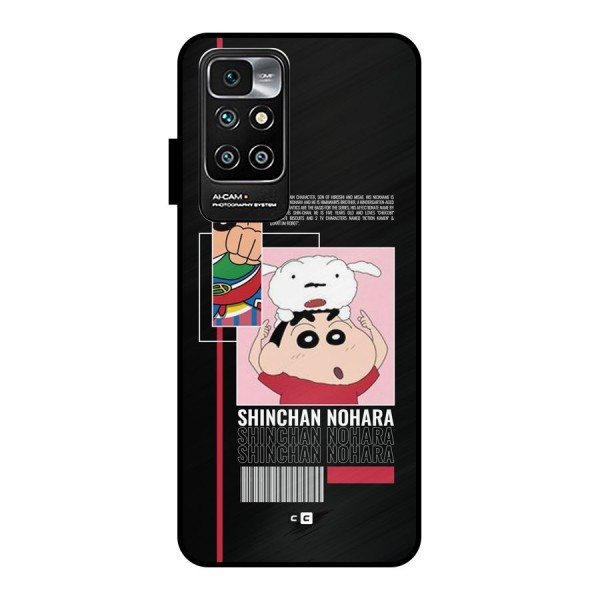 Shinchan Nohara Metal Back Case for Redmi 10 Prime