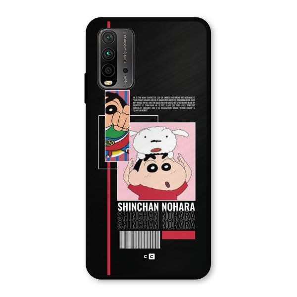 Shinchan Nohara Metal Back Case for Redmi 9 Power