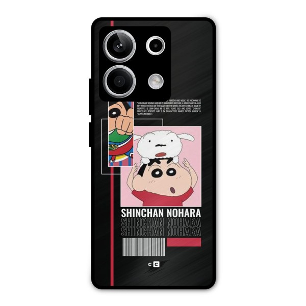 Shinchan Nohara Metal Back Case for Redmi Note 13 5G