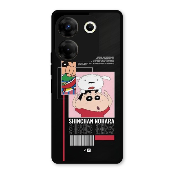 Shinchan Nohara Metal Back Case for Tecno Camon 20