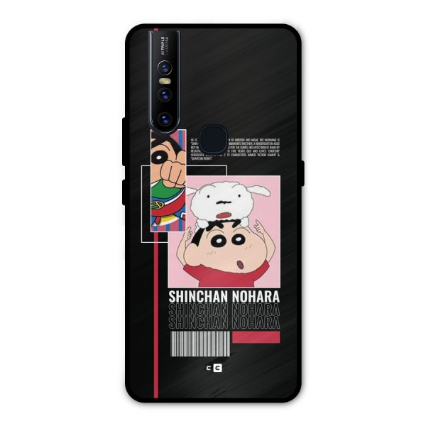 Shinchan Nohara Metal Back Case for Vivo V15