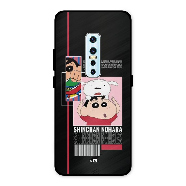 Shinchan Nohara Metal Back Case for Vivo V17 Pro