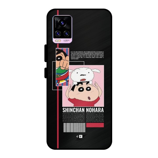 Shinchan Nohara Metal Back Case for Vivo V20 Pro