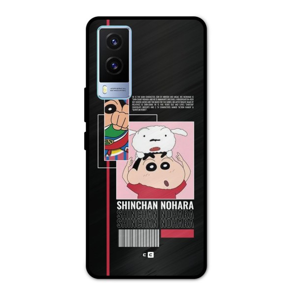 Shinchan Nohara Metal Back Case for Vivo V21e 5G