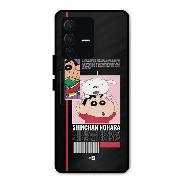 Shinchan Nohara Metal Back Case for Vivo V23 Pro