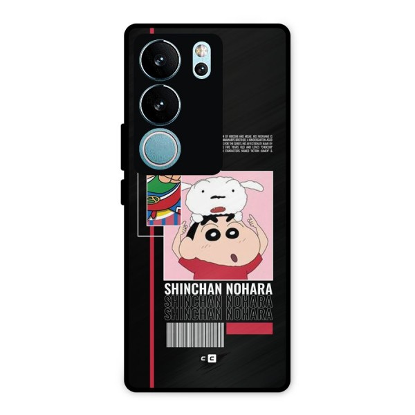 Shinchan Nohara Metal Back Case for Vivo V29 Pro