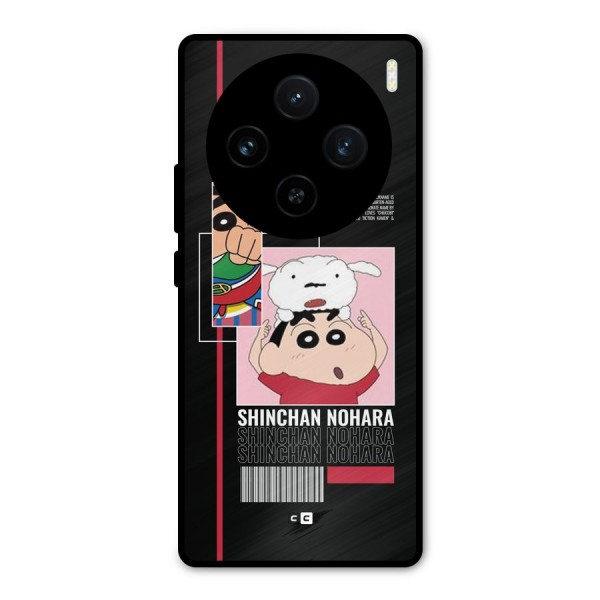 Shinchan Nohara Metal Back Case for Vivo X100