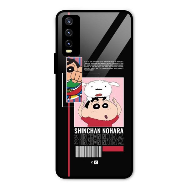 Shinchan Nohara Metal Back Case for Vivo Y20 2021