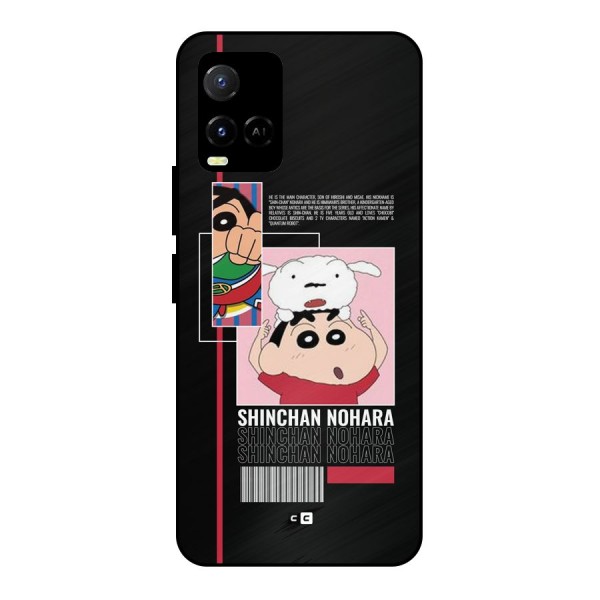 Shinchan Nohara Metal Back Case for Vivo Y21A