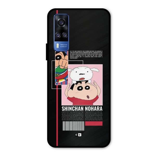 Shinchan Nohara Metal Back Case for Vivo Y31