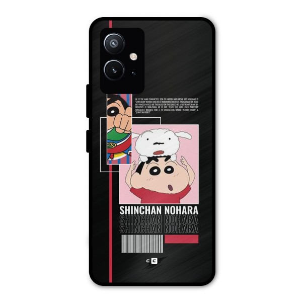 Shinchan Nohara Metal Back Case for Vivo Y75 5G