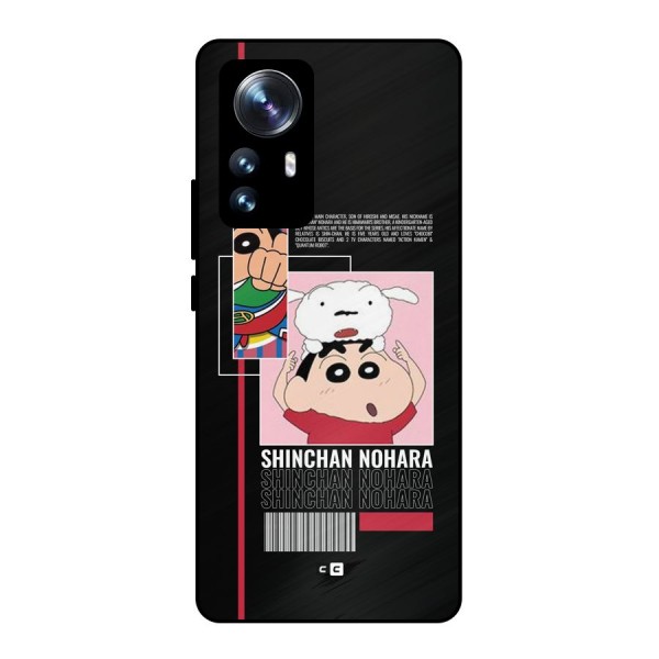 Shinchan Nohara Metal Back Case for Xiaomi 12 Pro