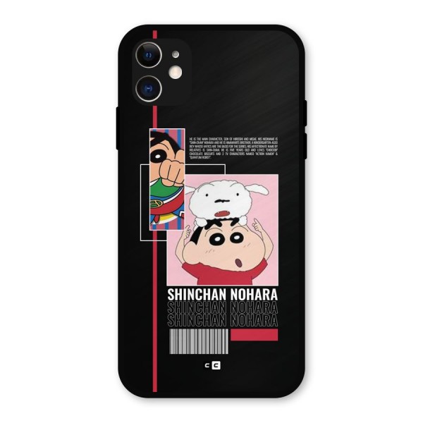 Shinchan Nohara Metal Back Case for iPhone 11