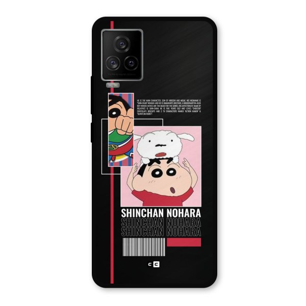 Shinchan Nohara Metal Back Case for iQOO 7 Legend 5G