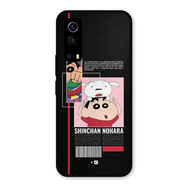 Shinchan Nohara Metal Back Case for iQOO Z3