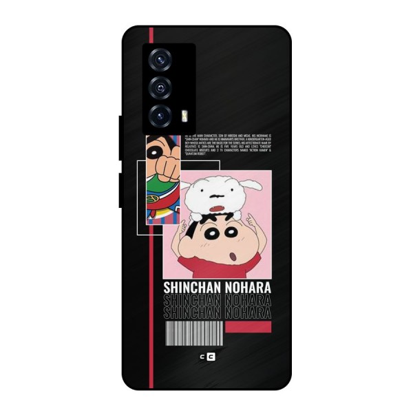 Shinchan Nohara Metal Back Case for iQOO Z5