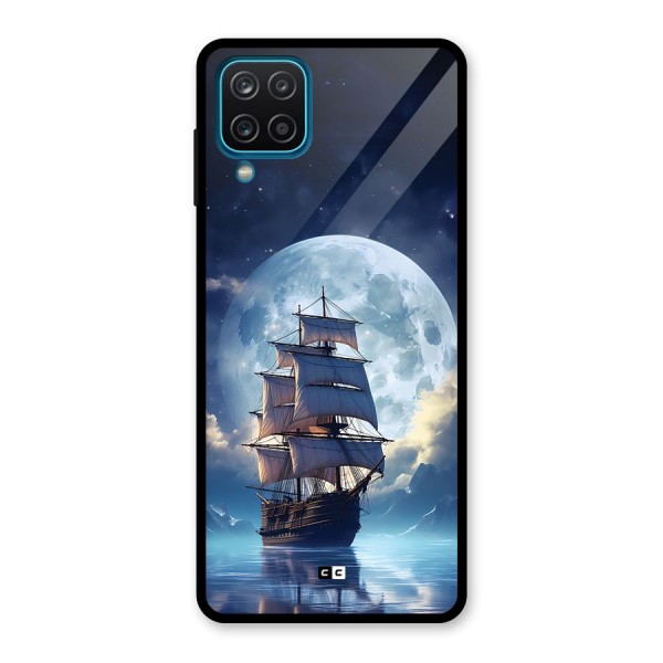 Ship InThe Dark Evening Glass Back Case for Galaxy A12