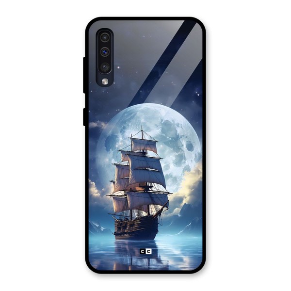 Ship InThe Dark Evening Glass Back Case for Galaxy A50