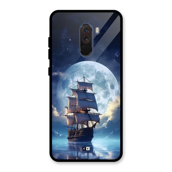 Ship InThe Dark Evening Glass Back Case for Poco F1