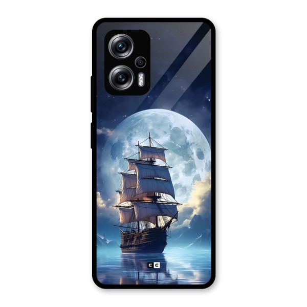 Ship InThe Dark Evening Glass Back Case for Redmi K50i