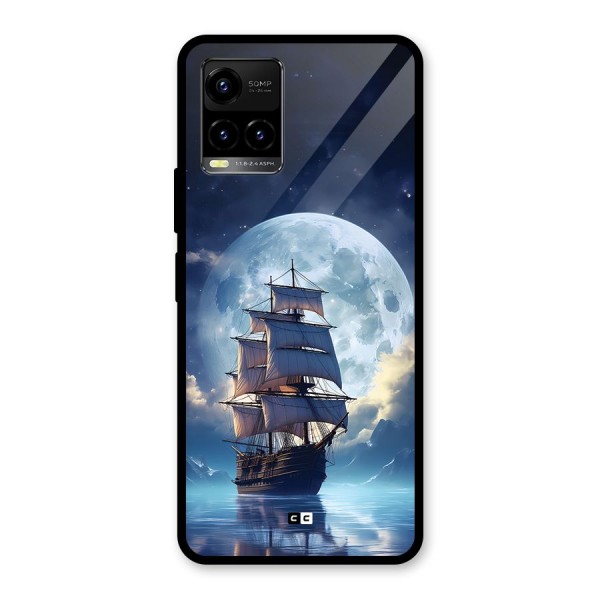 Ship InThe Dark Evening Glass Back Case for Vivo Y21A