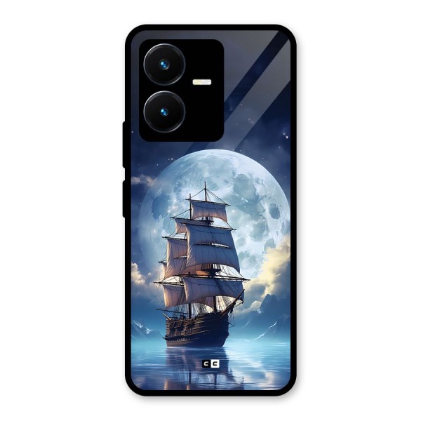 Ship InThe Dark Evening Glass Back Case for Vivo Y22