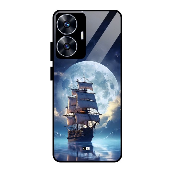 Ship InThe Dark Evening Glass Back Case for realme C55